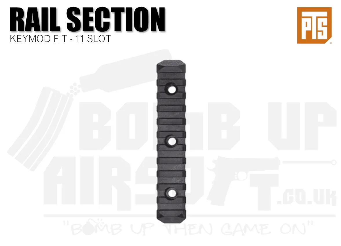 PTS Enhanced 11 Slot Keymod Rail Section