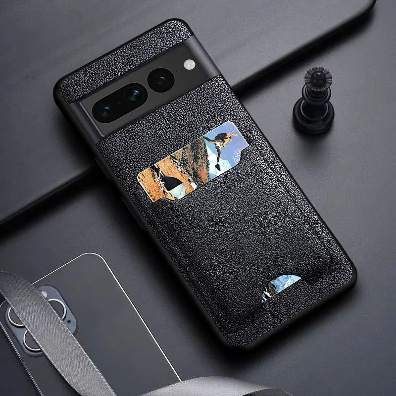 PU Leather Phone Case With Card Slot For Google Pixel 7