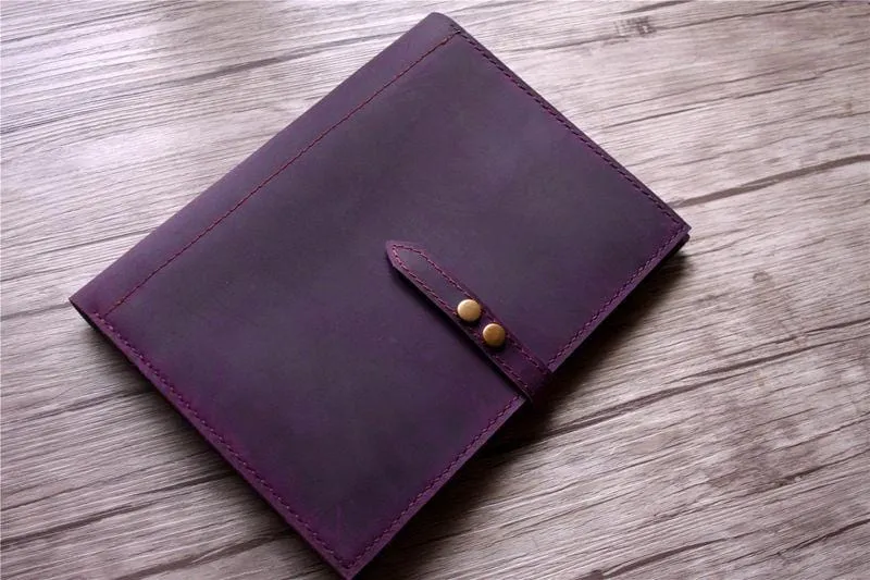 Purple Leather HP Laptop Case