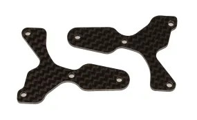 RC8B4 FT Front Lower Suspension Arm Inserts, carbon fiber, 2.0 mm (ASS81532)