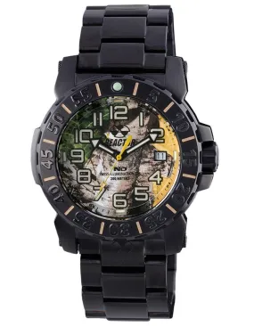 Reactor Mens Trident 2 - Black Metal - Real Tree Camo Dial - Never Dark - 200M