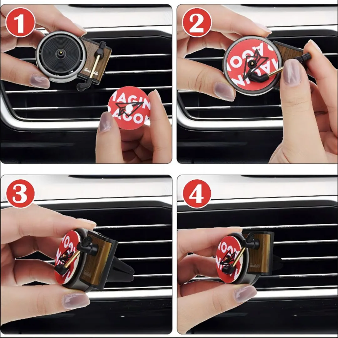 Retro Recorder Design Car Perfume | Stylish Car Air Freshener