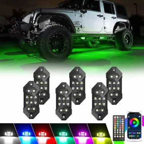 RGB-W LED Rock Lights for Trucks | Wireless Control