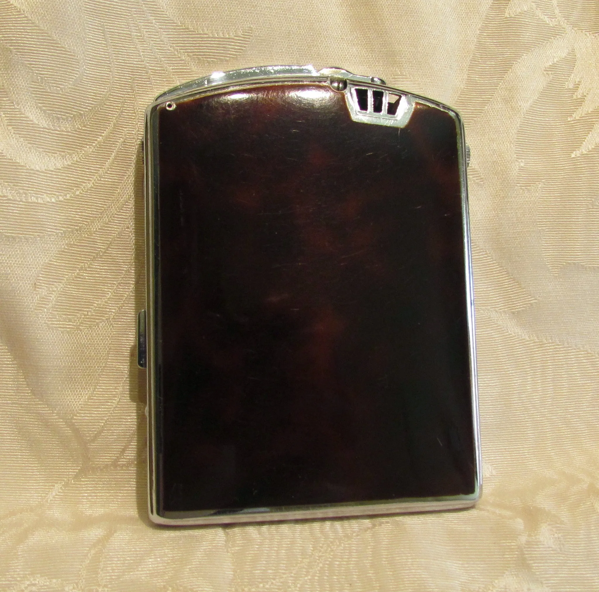 Ronson Twenty Case Lighter Vintage Art Deco Enamel Cigarette Case