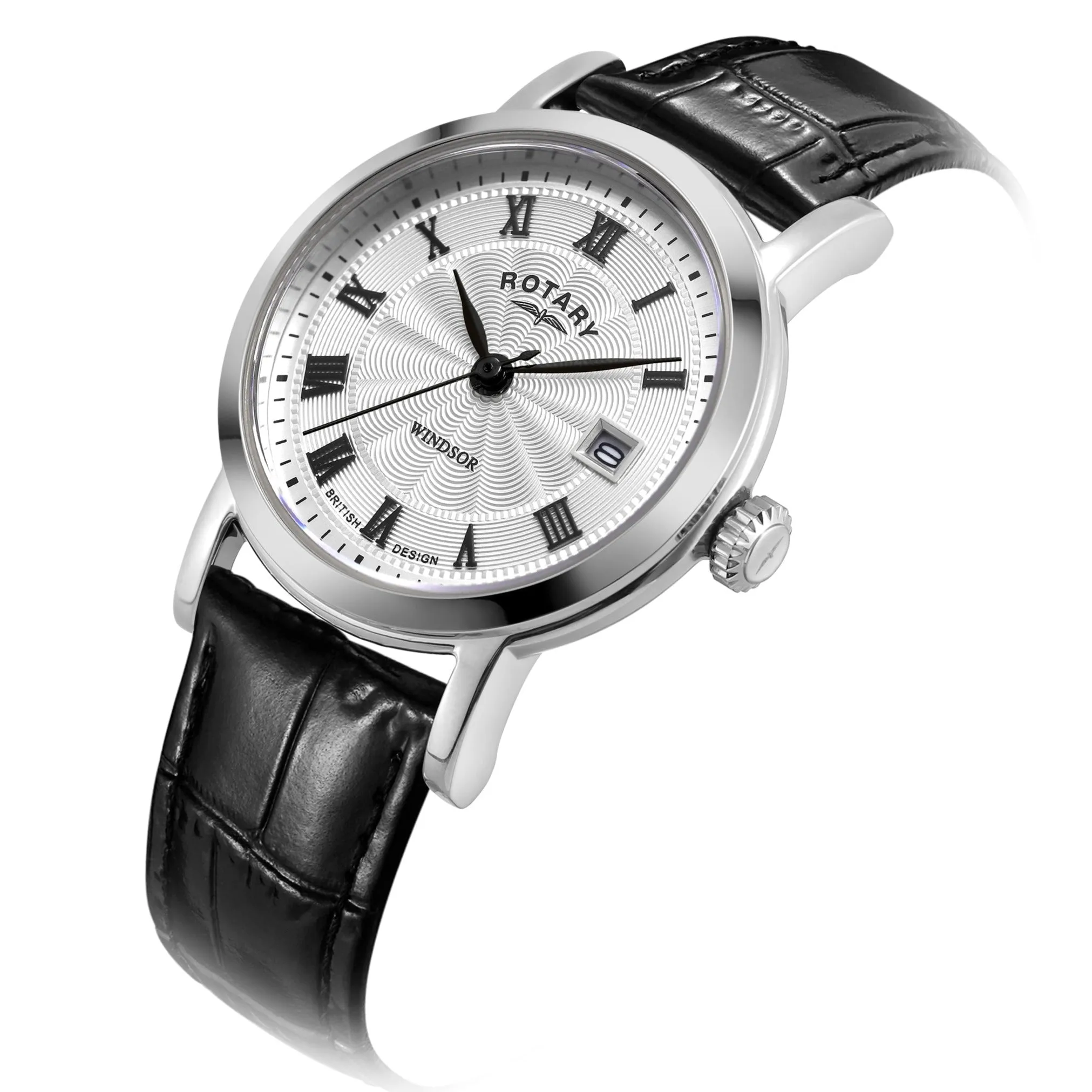 Rotary Windsor Ladies Silver Watch LS05420/01