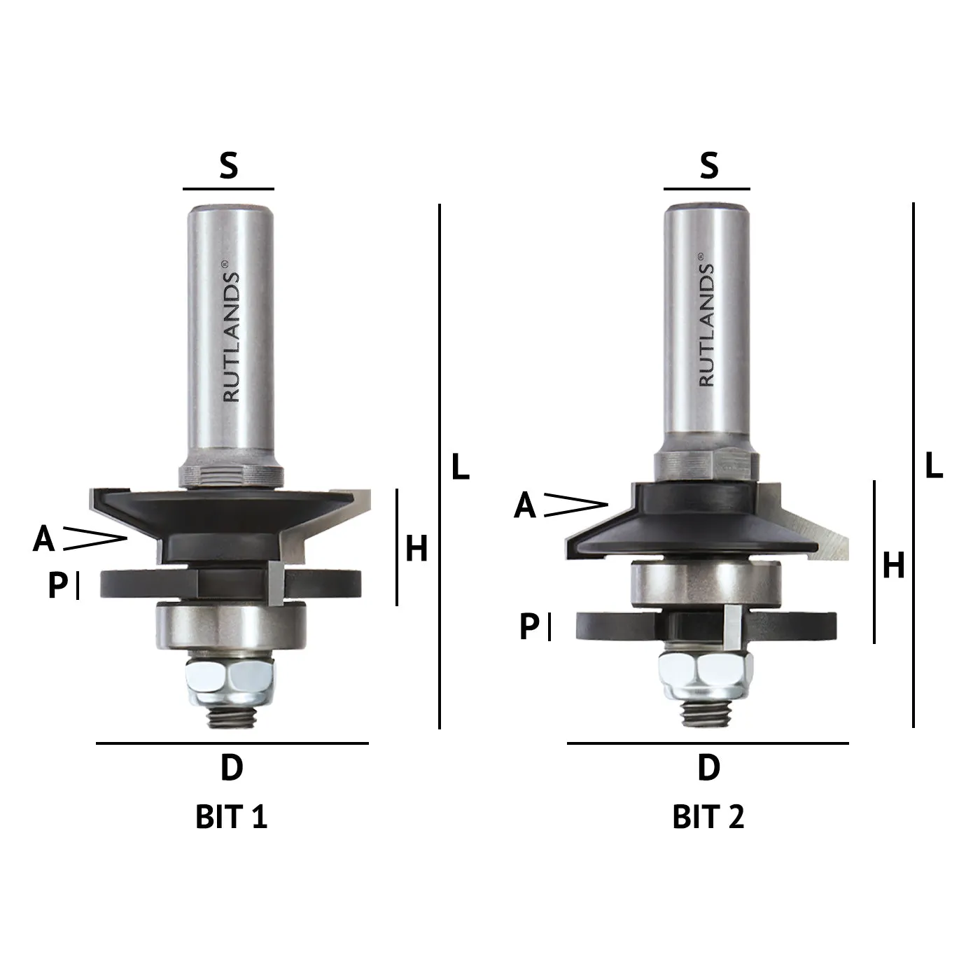 Router Bit Set - Rail & Stile - Bevel