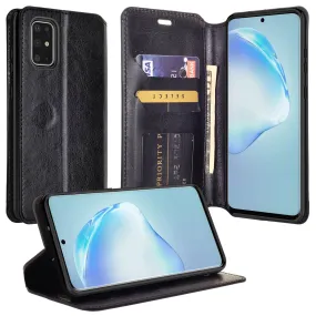 Samsung Galaxy S20 Ultra Case, Galaxy S20 Ultra Wallet Case, Pu Leather Wallet Case [Kickstand] with ID & Credit Card Slots for Galaxy S20 Ultra  - Black