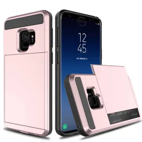 Samsung Galaxy S9 Plus Credit Card Case Rose Gold