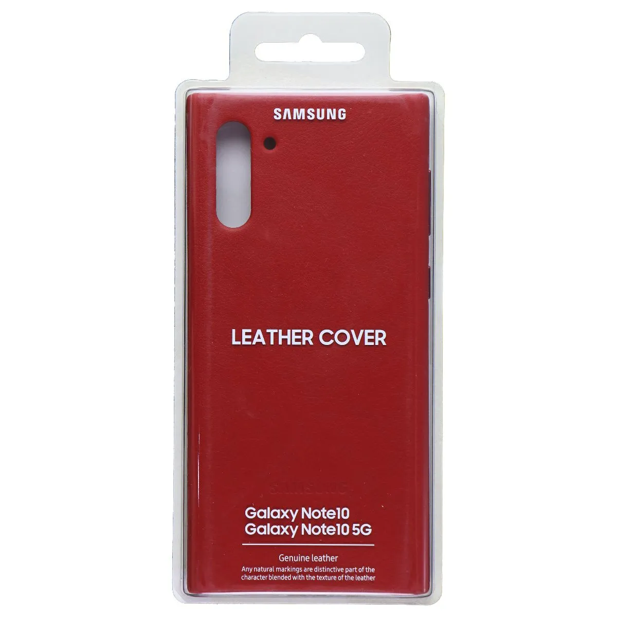 Samsung Leather Cover for Samsung Galaxy Note10 / Note10 (5G) - Red