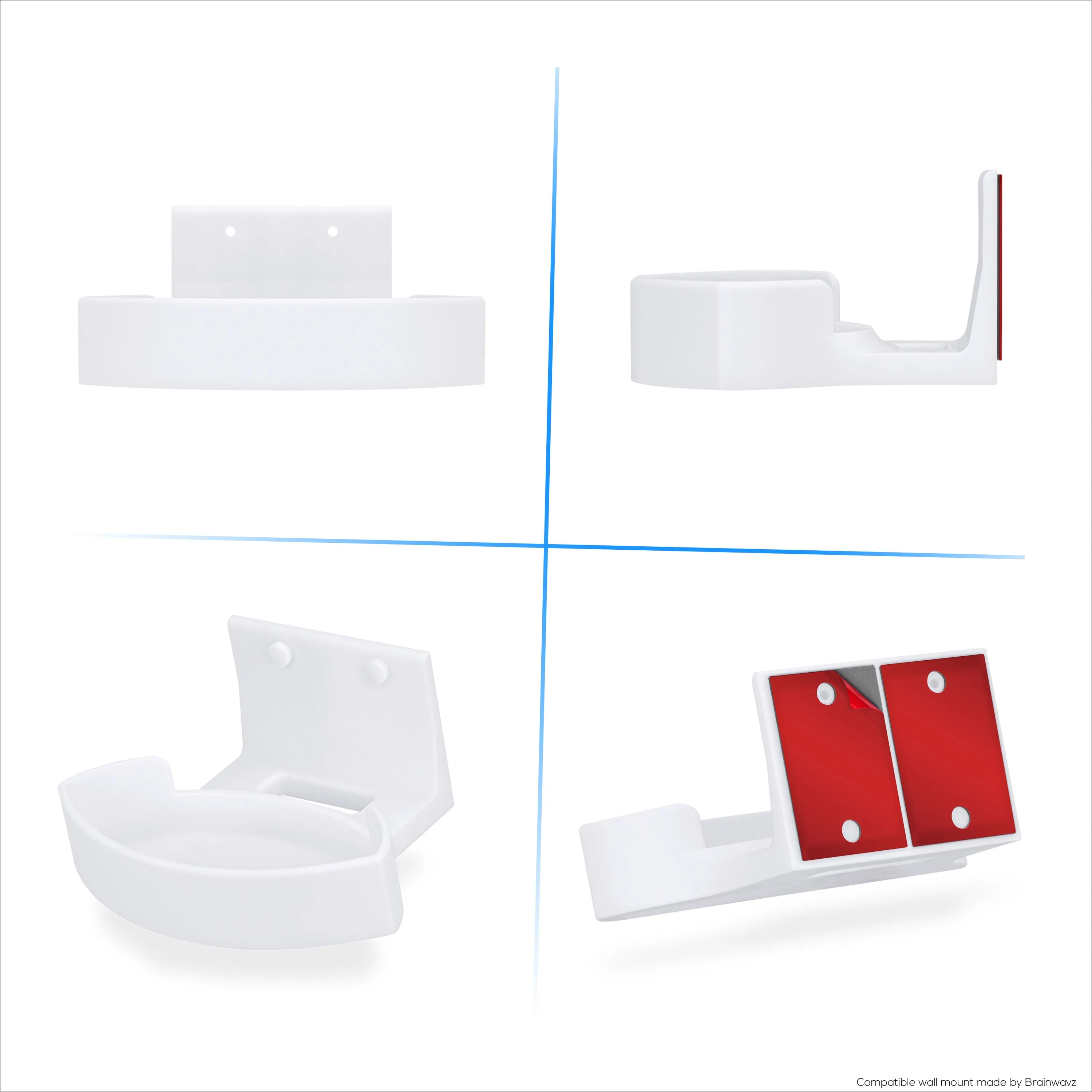 Screwless Wall Mount for EERO Max 7 WiFi Router, Easy To Install Holder, Adhesive & Screw In, Increase Range & Reduce Clutter