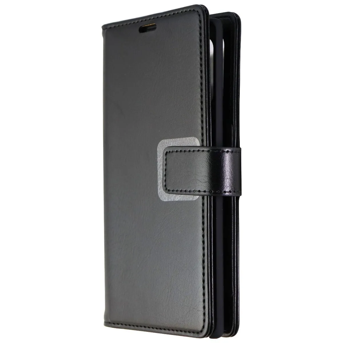 SkechPolo Book Wallet Cover with Detachable Case for Galaxy Note10 - Black