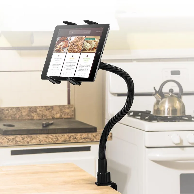 Slim-Grip® Tablet Holder with Clamp Mount and 22" Gooseneck