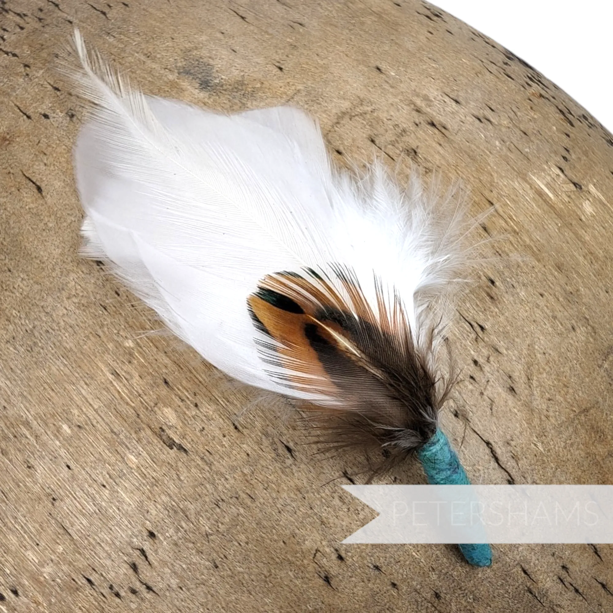 Small White Feather Hat Mounts