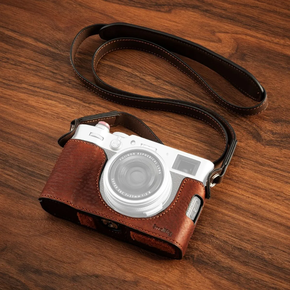 SmallRig Leather Half Case Kit for FUJIFILM X100VI (Brown) 4699