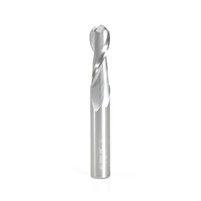 Spiral Ball Nose CNC Router Bit | 5mm Radius x 10mm Dia x 29mm x 10mm Shank x 75mm Long | 46457 | 738685464571