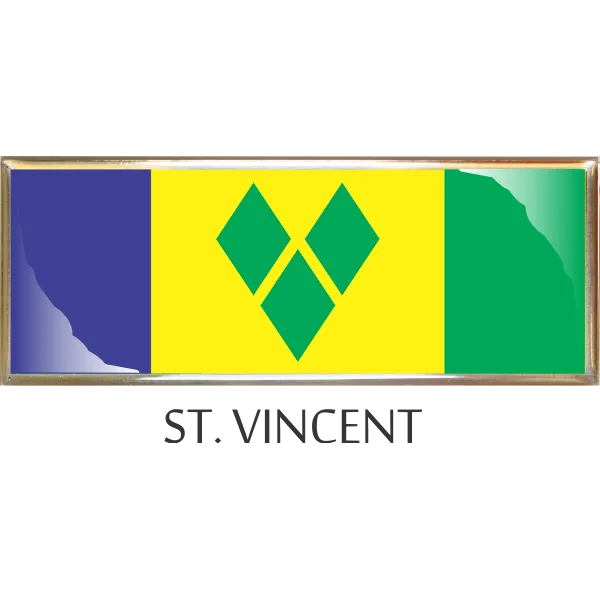 St. Vincent  Metal Car Badge