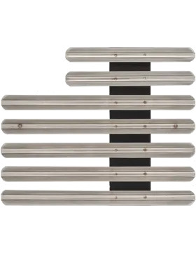 Staggered Right, 1-8th Space, Metal Mount