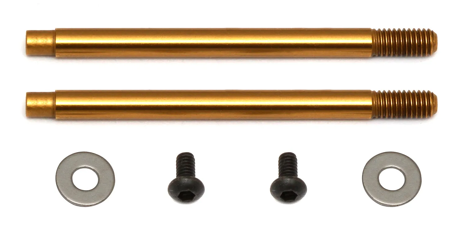 Team Associated 3x21 mm Shock Shafts (V2), TiN (ASS91615)