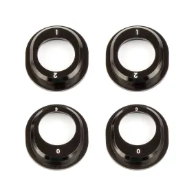 Team Associated RC10B6.1 Aluminum Differential Height Inserts, black (ASS91793)