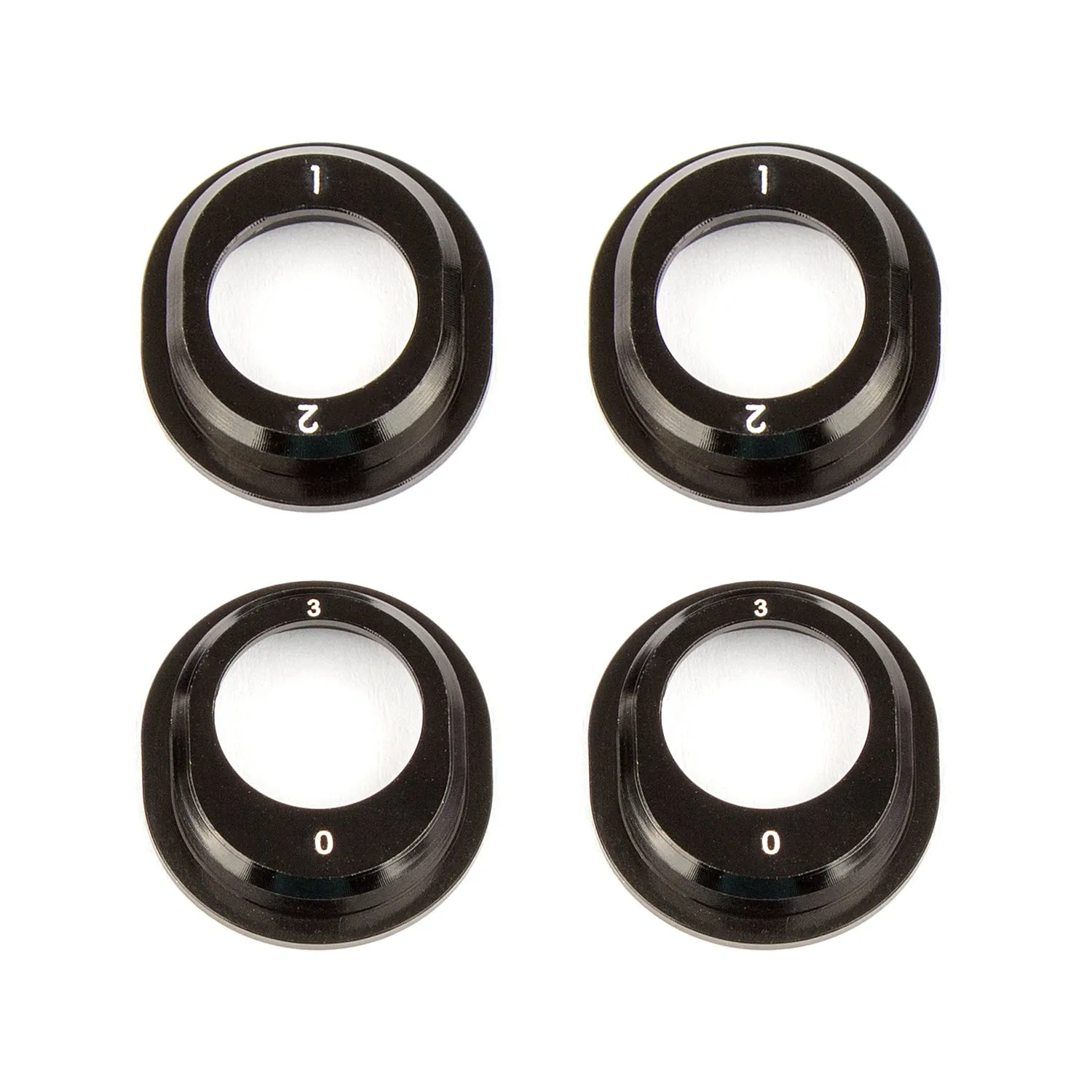 Team Associated RC10B6.1 Aluminum Differential Height Inserts, black (ASS91793)