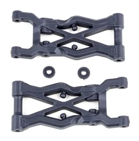 Team Associated RC10B6.2 Rear Suspension Arms, 73mm, hard (ASS91854)