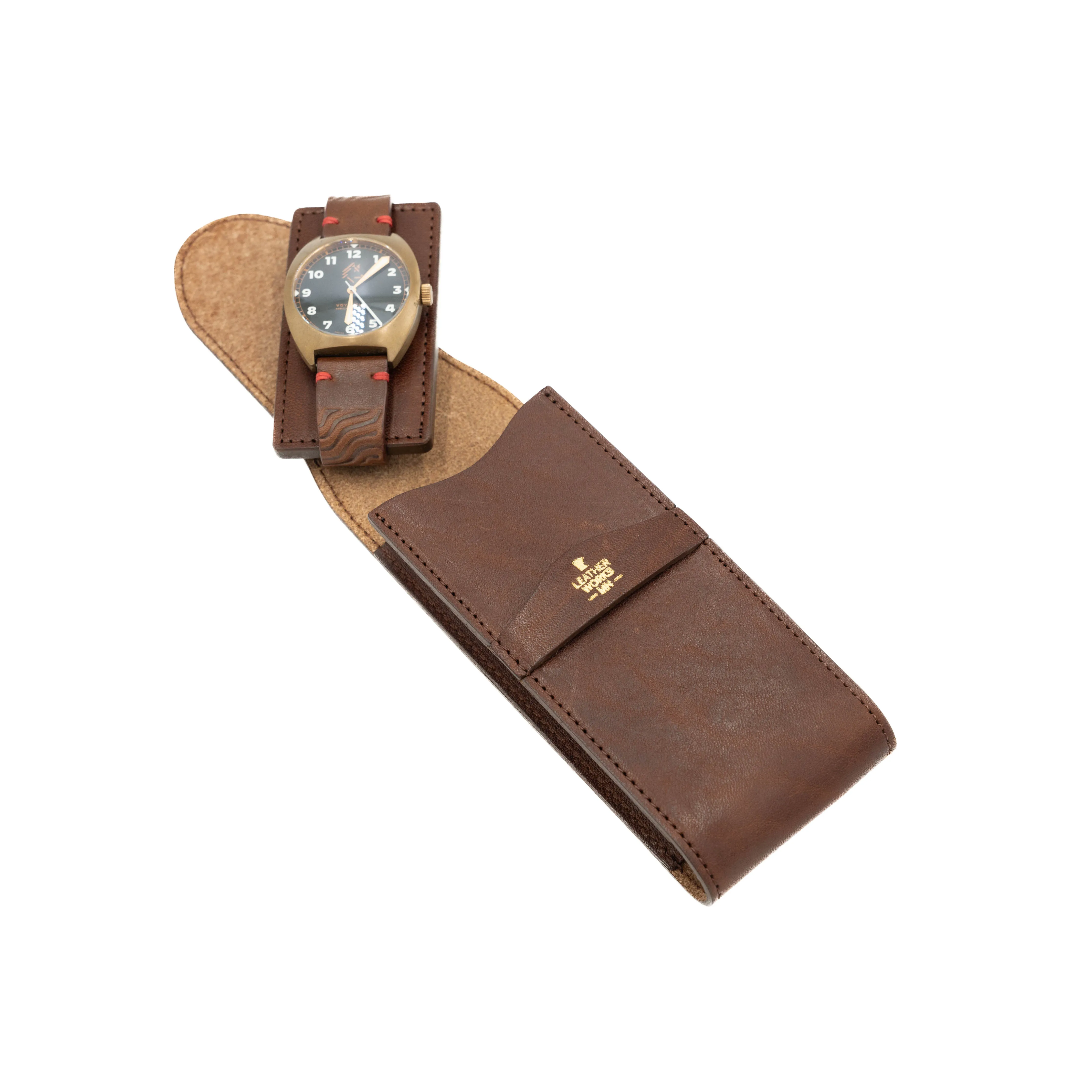 Time Traveler Watch Case - Mahogany