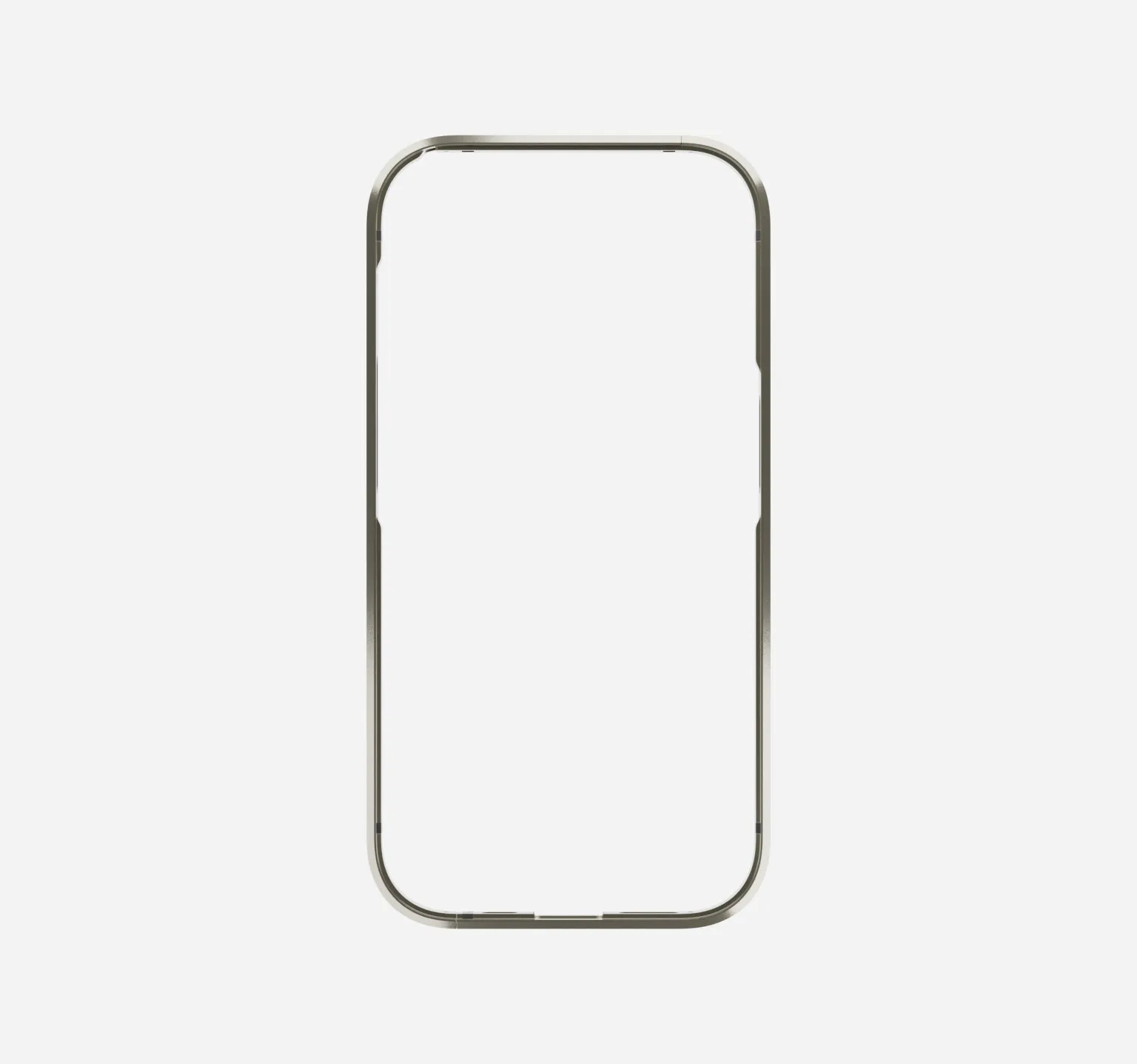 Titanium Leather Case | Replacement Frame | Silver