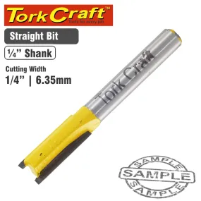 TORK CRAFT ROUTER BIT STRAIGHT 1/4' (6.35MM) CKP201