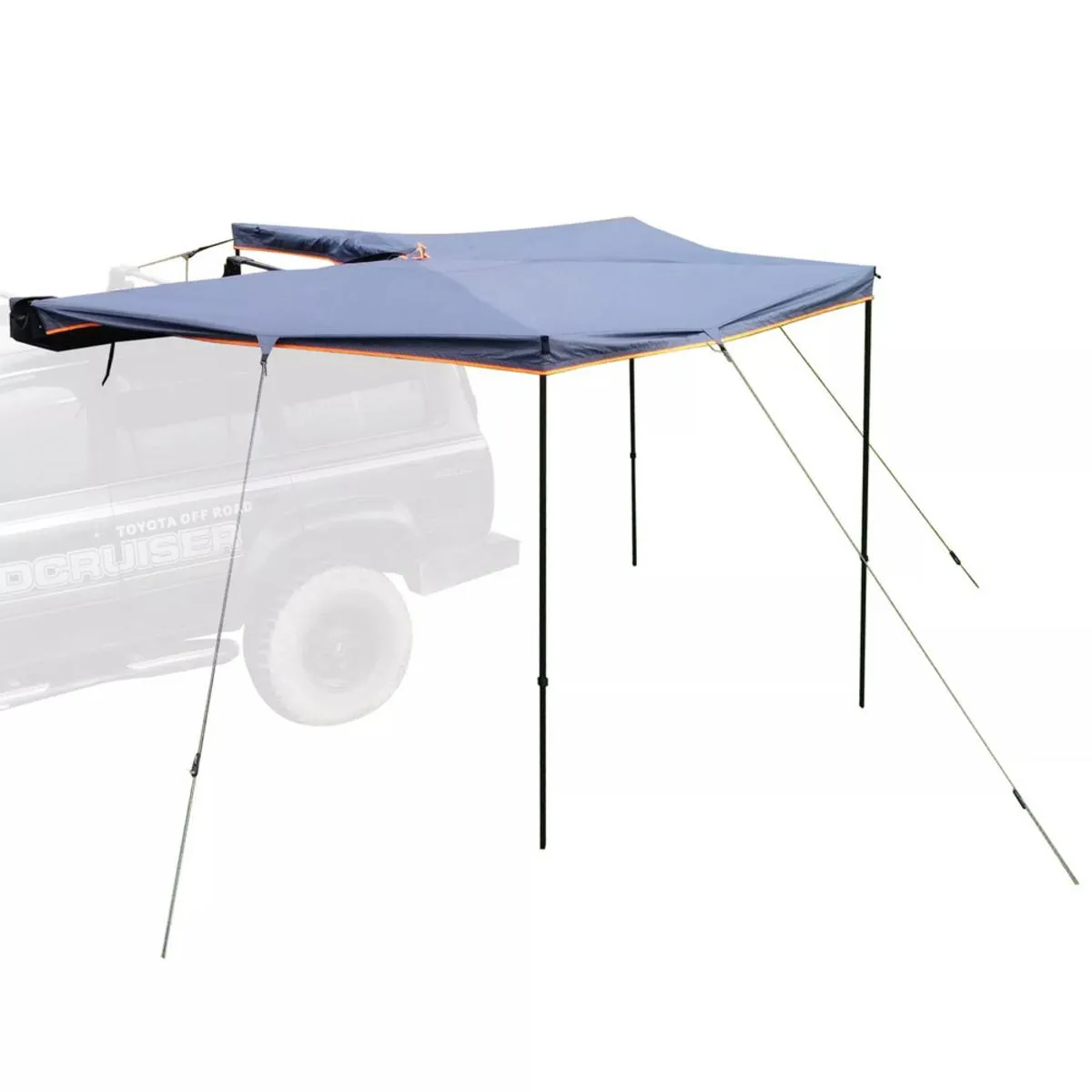 Trustmade Boneless 270Â° Car Side Awning Rooftop Pull Out Tent Shelter - Grey