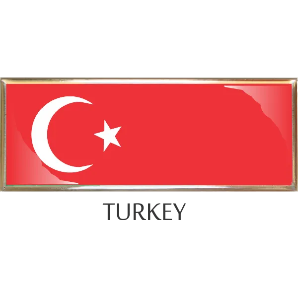 Turkey  Metal Car Badge