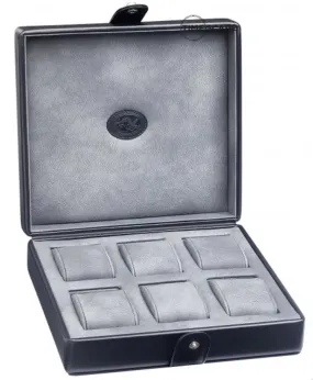 UNDERWOOD (LONDON) - 6-Unit Leather Watch Box | UN210/BLK