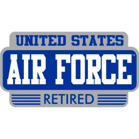 United States Air Force Retired Stacked Text Sticker