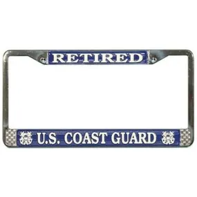 US Coast Guard Retired License Plate Frame