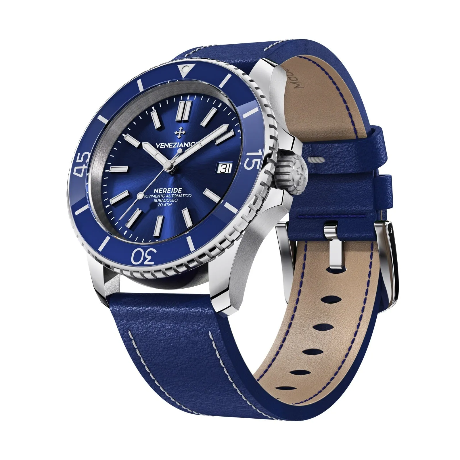 Venezianico Automatic Watch Nereide Blue Leather 3321502