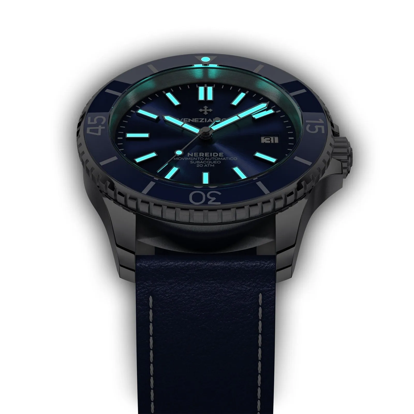 Venezianico Automatic Watch Nereide Blue Leather 3321502