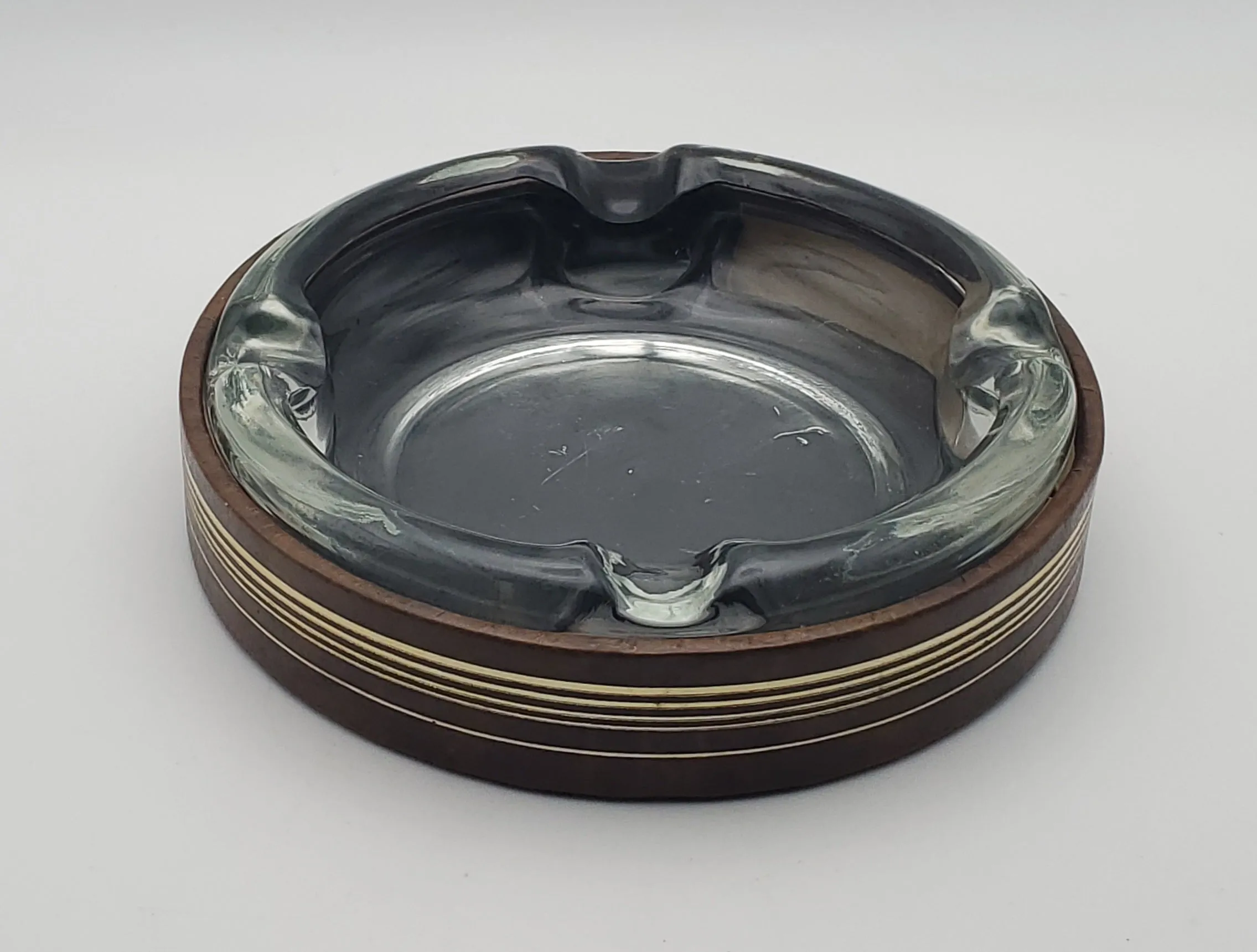 Vintage Mid-Century Glass Ashtray