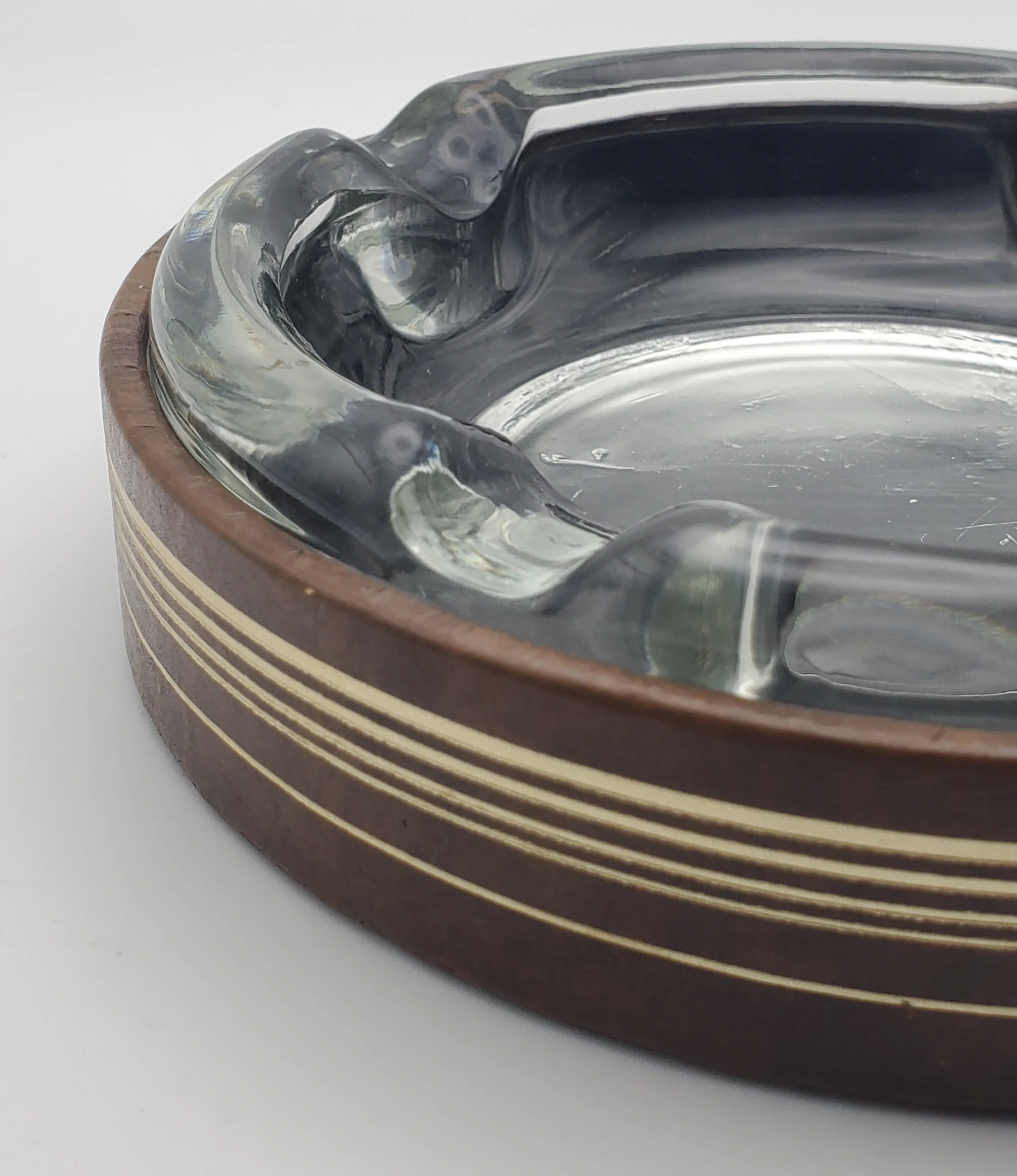 Vintage Mid-Century Glass Ashtray