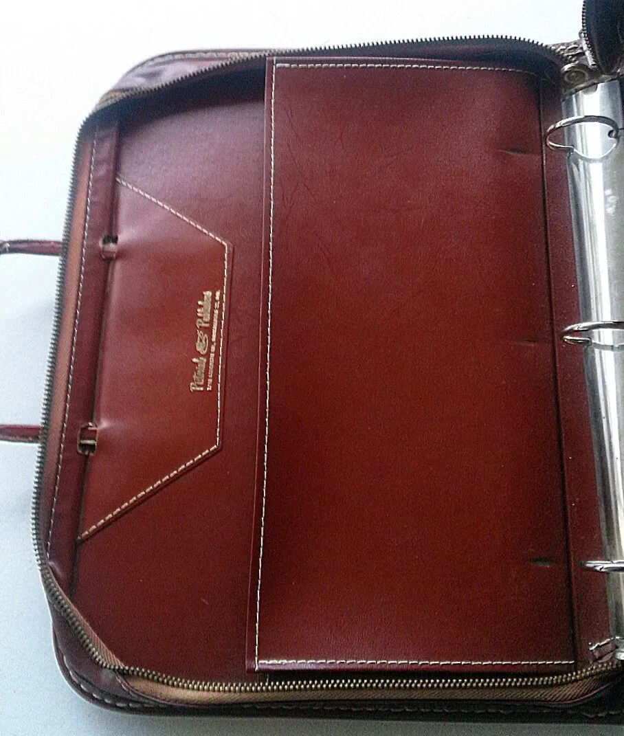 Vintage Pictoral Publishers Leather Attache Case