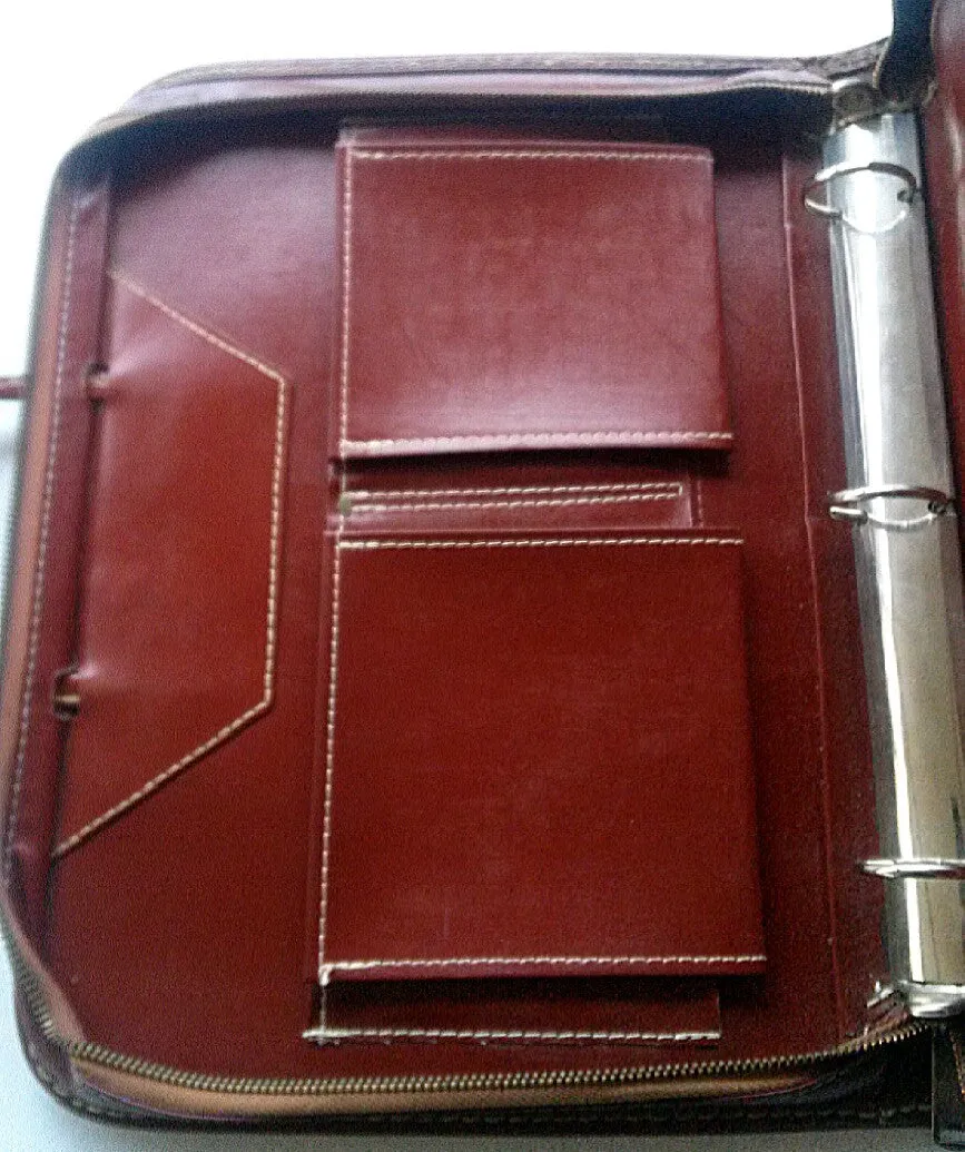 Vintage Pictoral Publishers Leather Attache Case