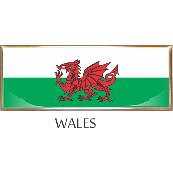 Wales  Metal Car Badge