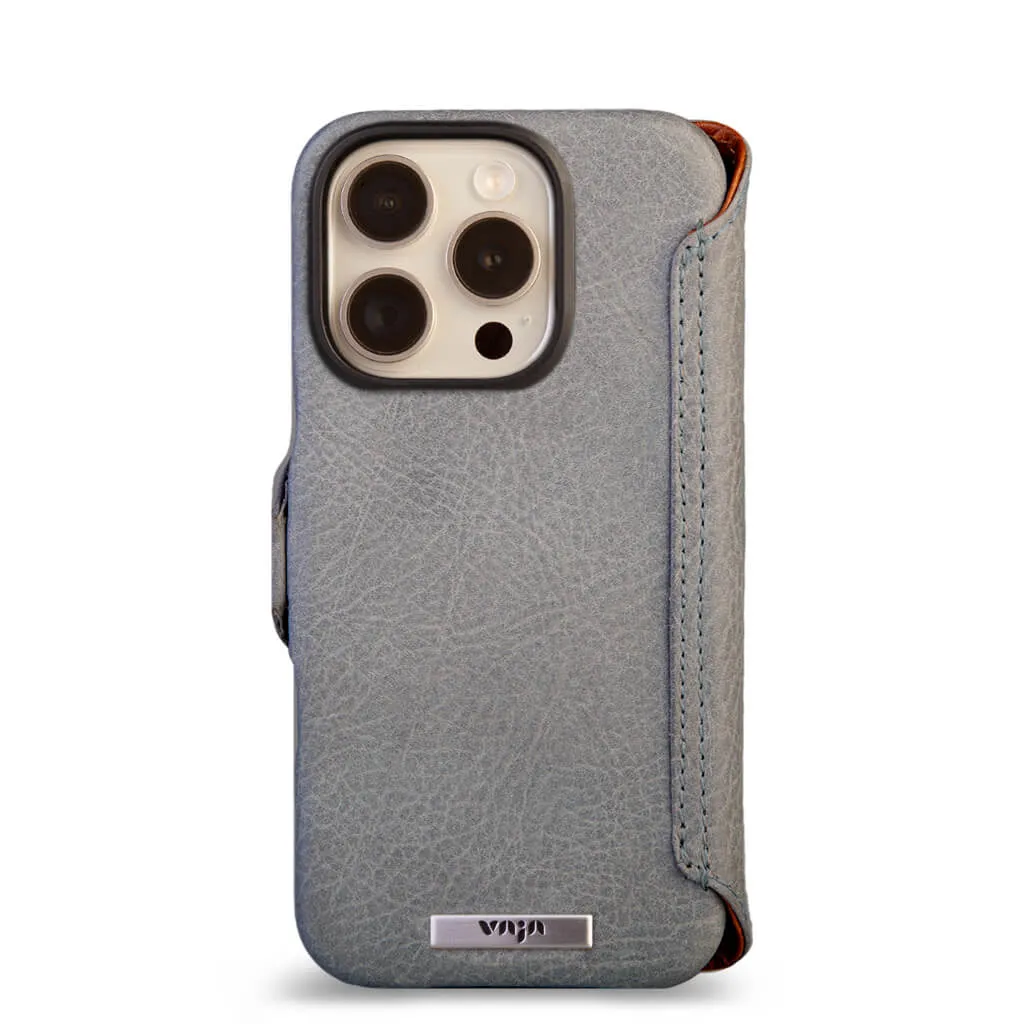 Wallet - iPhone 16 Pro leather case V-Mag