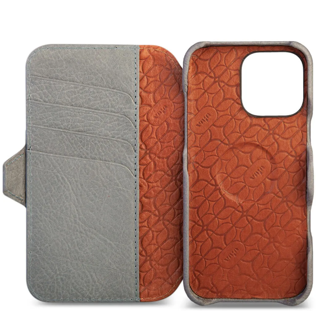 Wallet - iPhone 16 Pro leather case V-Mag