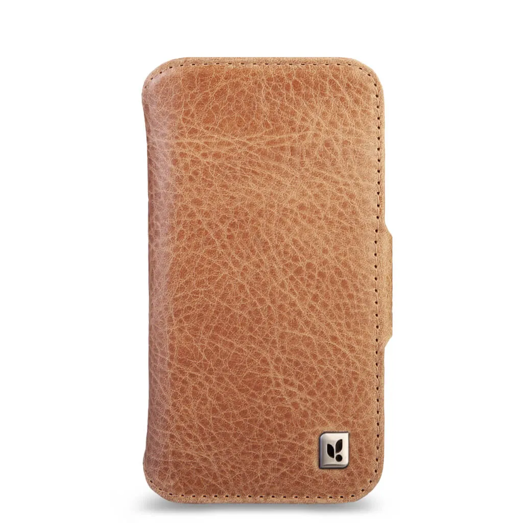 Wallet - iPhone 16 Pro leather case V-Mag