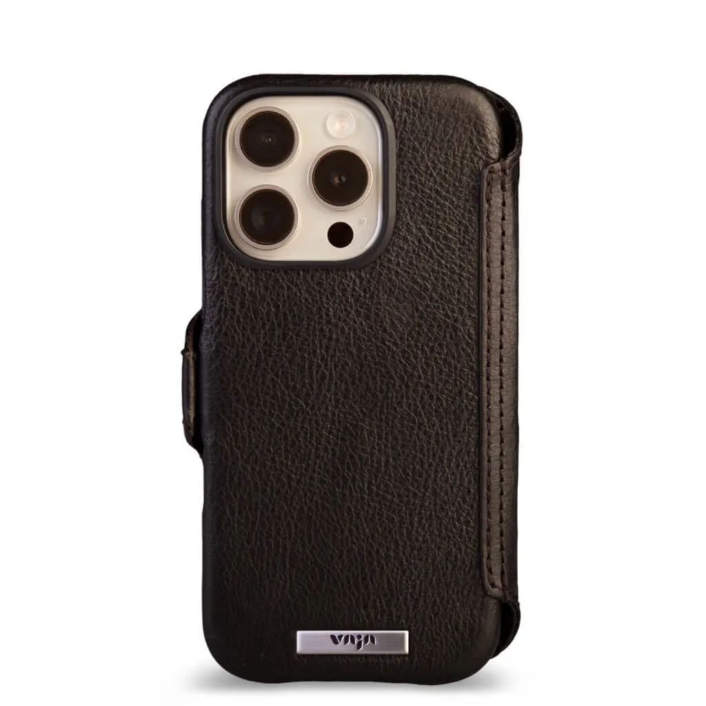 Wallet - iPhone 16 Pro leather case V-Mag