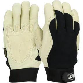 West Chester 86355/S Heavy Duty Top Grain Pigskin Leather Reinforced Palm Glove with Fabric Back and 3M Thinsulate Lining