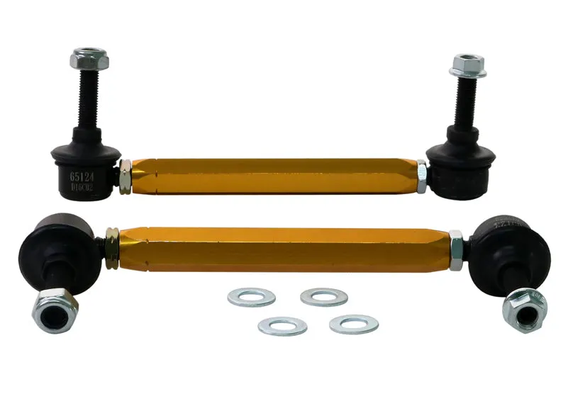 Whiteline Sway Bar End Link Kit Mazda Protegé (1998-2004) [190-215mm/ 10mm Ball Stud] Front - KLC187