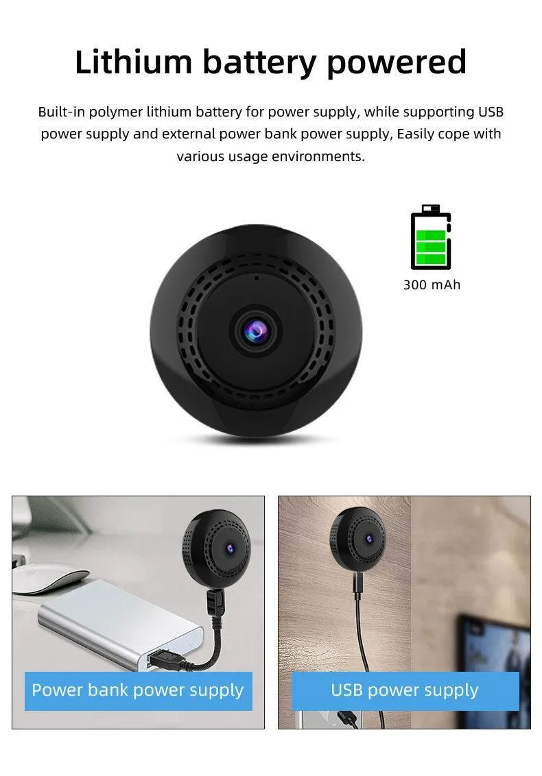 WiFi 1080P Wireless Night Vision Mini Camera Security Indoor Camera