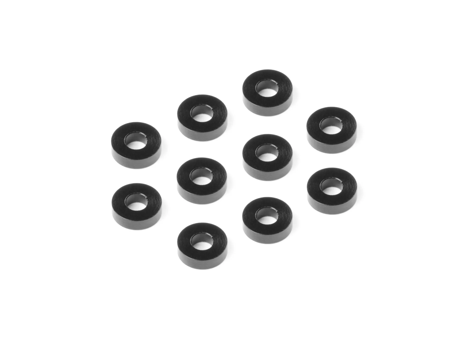 XRAY Alu Shim 3x7x2.0mm - Black (10) - XY303138-K