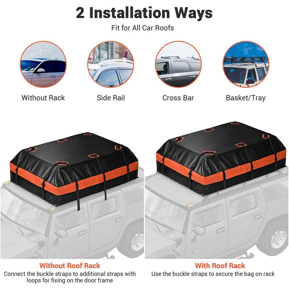 Yescom Rooftop Cargo Bag for SUV Car 21 cu ft.(52x39x17.5 in)