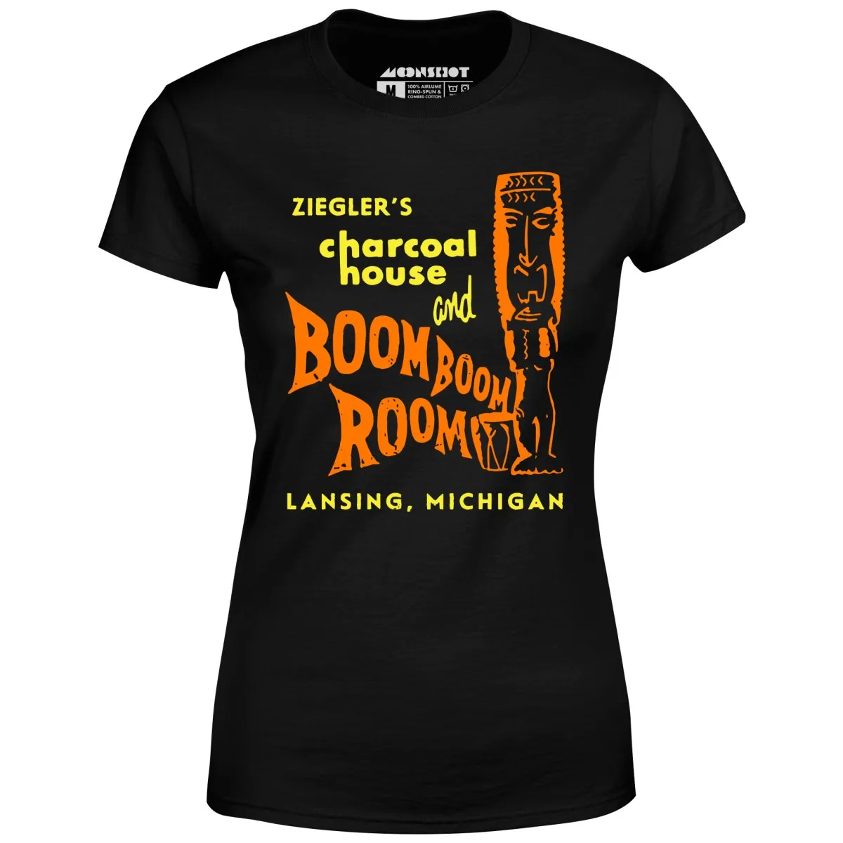 Ziegler's Charcoal House & Boom Boom Room - Lansing, MI - Vintage Tiki Bar - Women's T-Shirt